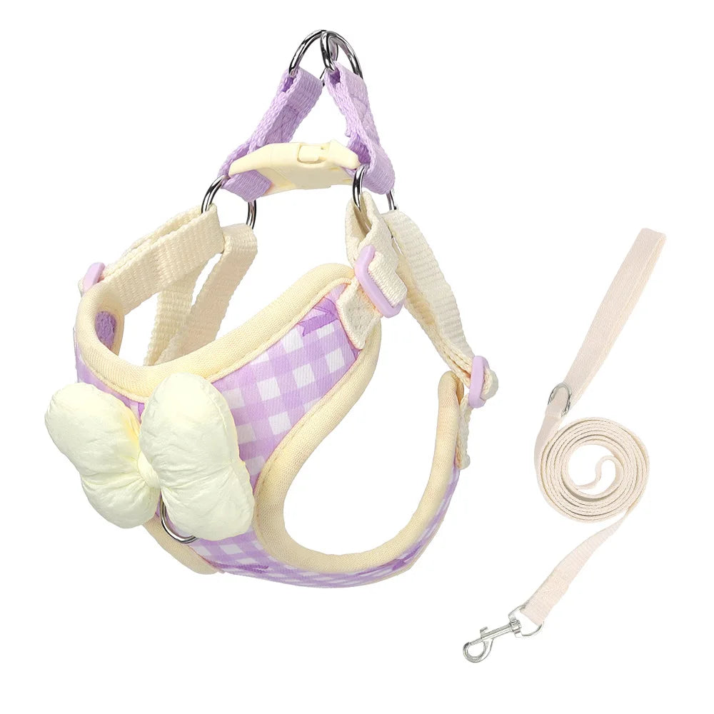 Colorful Wave Pattern No Pull Dog Harness Soft Foam Handle Adjustable Pet Walking Vest Breathable Strap For Small Medium Dogs Ou
