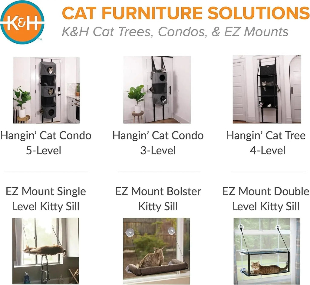 Door-Mounted Cat Tree with Multi-Level Perches