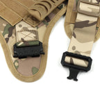 Tactical Dog Harness Heavy Duty Military No Pull Dog Harness Leash Set Adjustable Breathable Training Vest Comfort Top Handle Escape Proof for Large Dogs Malinois German Shepherd Outdoor Walking Hunting Camping Pet Accessory