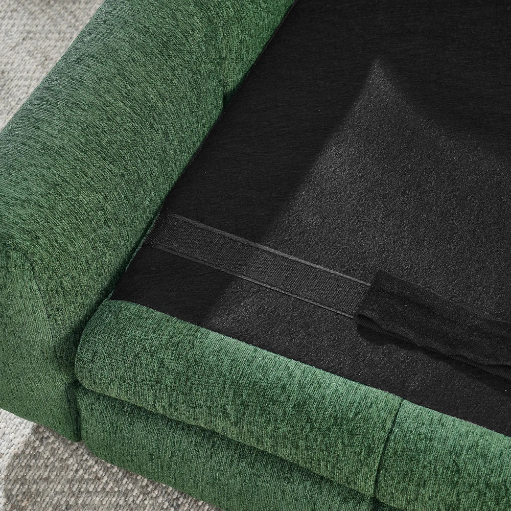 Olive Linen Dog Sofa Bed