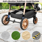 Foldable Pet Stroller for Medium Dog Cat Up to 55 lbs,All-Terrain 3-in-1 Dog Stroller with Carrier,Storage Basket,Cup Holder