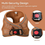 Step in Vest Harness for Small and Medium Dogs, No Pull Puppy Harness with Leash Set, Comfortable Air Mesh Dogs Vest Harness wi
