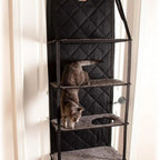 Door-Mounted Cat Tree with Multi-Level Perches