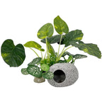Aquarium Ornaments Simulation Plants Fish Tank Landscaping Decorations Plastic Water Plants Flowers Trees Rocks Accessories