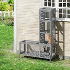 Configurable Window Catio with Multi-Level Cat Tunnel and Play Platforms for Indoor/Outdoor Use