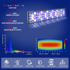 NEW WiFi Led Aquarium Light, Full Spectrum Marine Aquarium Lamp For 60-240cm Reef Corals Seawater Led Fish Tank Lights