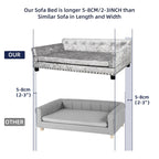Elevated Dog Sofa Bed with Removable Cushion
