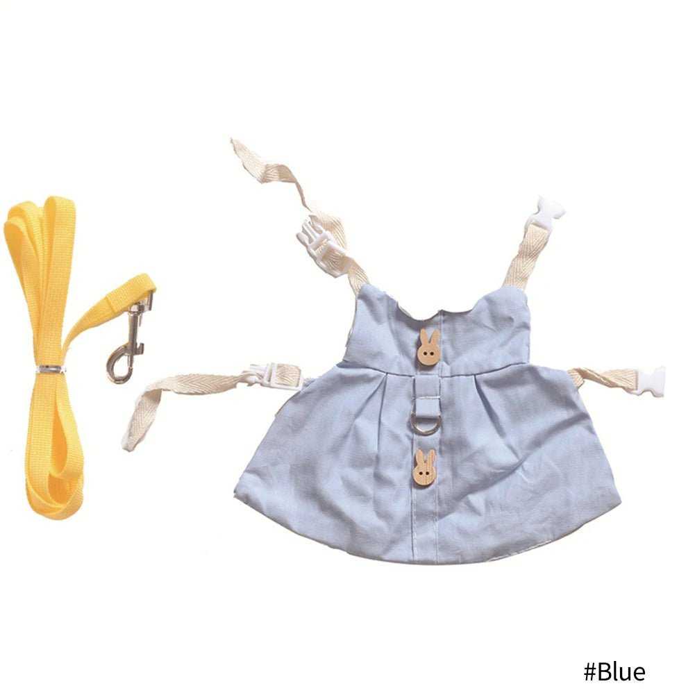 Mincy Pets Rabbit & Guinea Pig Vest Harness with Leash product photo.