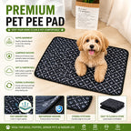 Dog Pee Pad Reusable Washable Waterproof Absorbent Urine Mat Covers Car Seat Floor Sofa Puppy Cat Training Diaper Pet Supplies