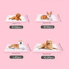 Four Sizes Leak Proof Quick Dry Six Layer Absorbent Dog Pee Pads Puppy Training Mats For Dogs Cats Rabbits Indoor Bathroom Us