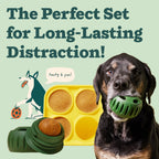 Interactive Treat Dispensing Dog Chew Toy Lasting Interactive Pup Distracted Aggressive Chewer Large Pups Treat Molds Silicone