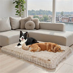 Mincy Pets Plush Dog Bed: Waterproof-Lined Foam Mat product photo.