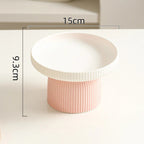 Elevated Ceramic Cat Bowl Non-Slip Pet Food DishHeavy Base for Flat-Face Cats/Dogs, Neck Protection, Anti-Spill, Easy Clean