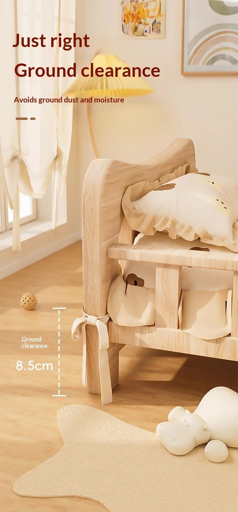 Solid Wood Elevated Dog Bed All Season Pet House for Small Medium Large Dogs Cats Raised Puppy Sleeping Pet Supplies Dog Bed