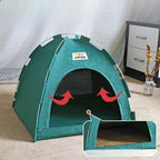 Foldable Pet Tent with Cooling Mat