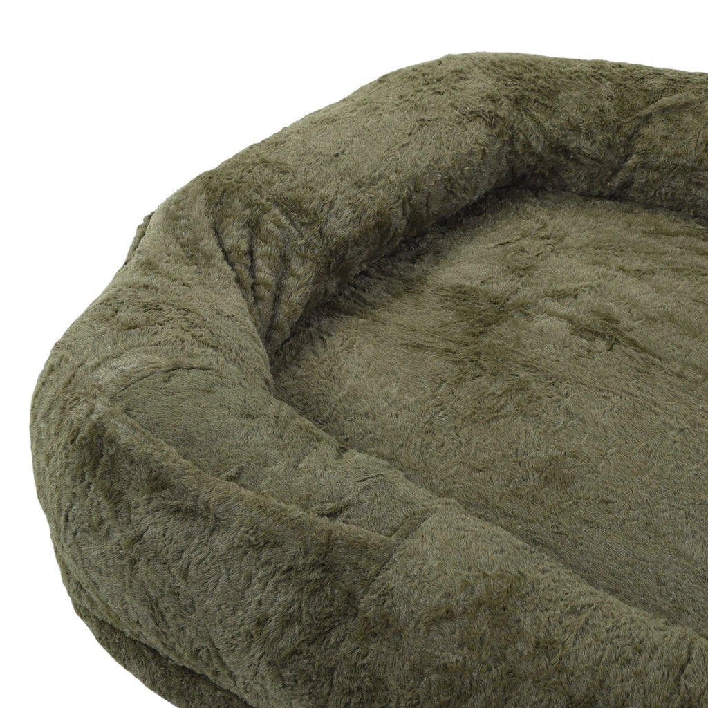 Human-Sized Washable Dog Bed with Blanket