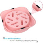 Pet Feeding Bowl Dog Single Capacity Slow Feeding Anti Gulping Puzzle Non Slip Silicone Indoor Daily Medium Small Puppy No Extra Accessories