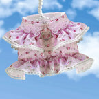 Small Dog Clothes Pet Cat Harness With Leash Lace Teddy Bichon Spring Summer Autumn Dog Leash Cat Supplies