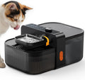 Wireless Cat Water Fountain, 3.5L Stainless Steel, No Filters, 3000mAh Battery, Quiet Pump for Cats & Small Pets, Black