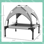 Elevated Outdoor Dog Bed with Canopy