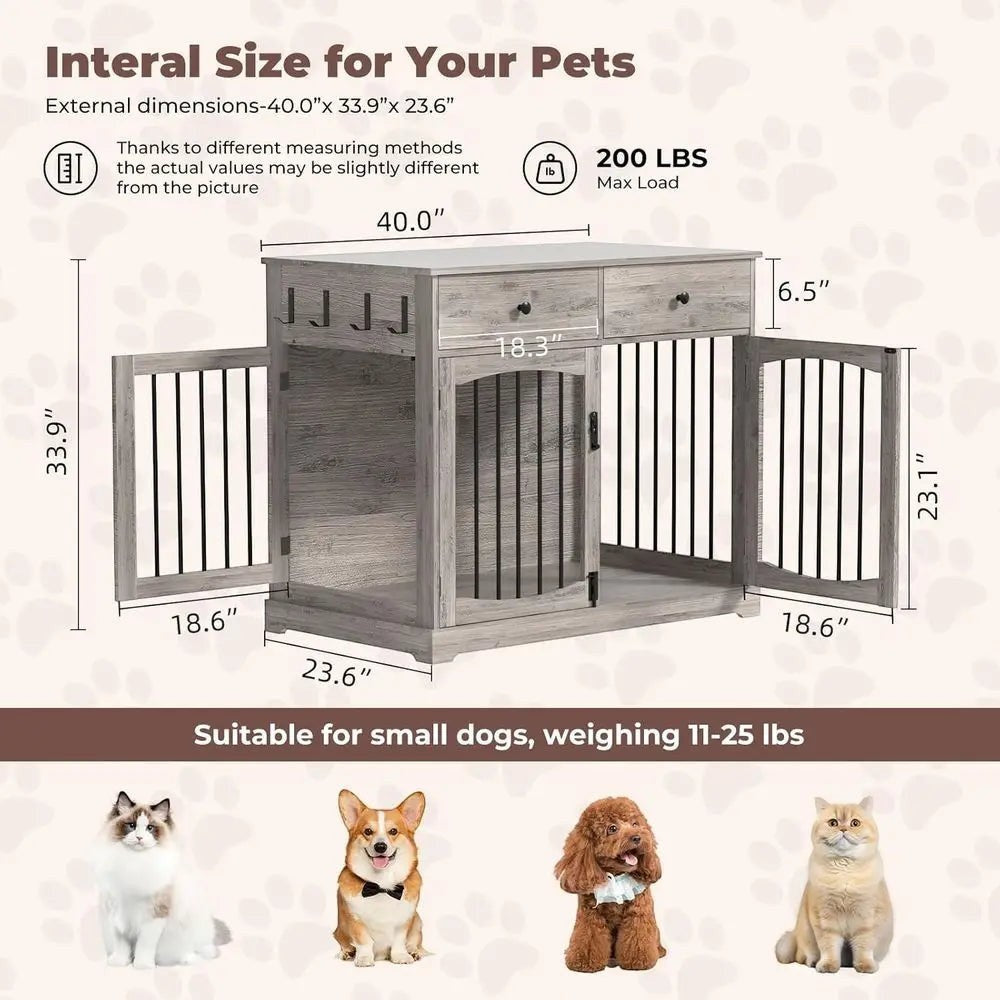Woodgrain Kennel Cabinet