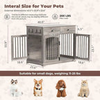 Woodgrain Kennel Cabinet