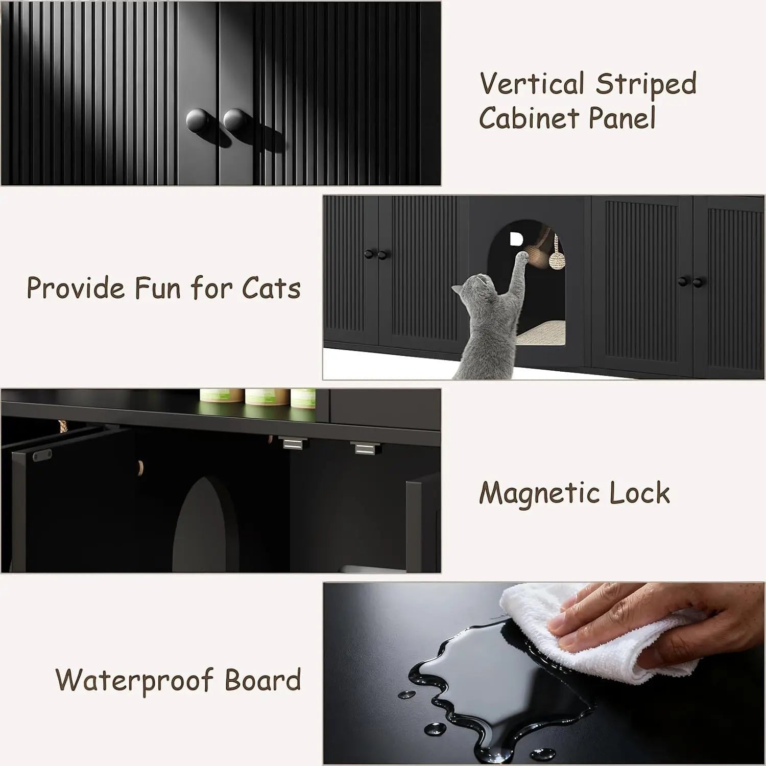 Charcoal Litter Cabinet