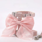 Cat Collar and Lead Adjustable Harness with Traction Rope for Cats Kittens Puppies