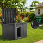 All-Weather Resin Dog House - Durable Outdoor Kennel for Backyard, Farm, Pasture