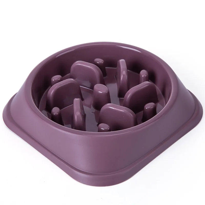 Pet Feeding Bowl Dog Single Capacity Slow Feeding Anti Gulping Puzzle Non Slip Silicone Indoor Daily Medium Small Puppy No Extra Accessories