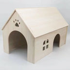 Best-selling oversized wooden guinea pig and small animal hiding spots - Totoro wooden nest, wooden house, devil squirrel house
