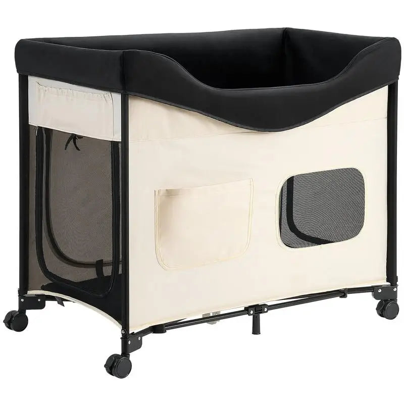 Wanderlux Folding Travel Cot — Oxford Cloth & Dutch Velvet