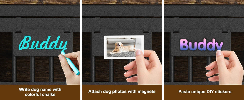 Dog Crate Furniture with Casters
