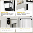 Pet Bunk Bed Stairs Storage, Window Perch, Multi-pose Blanket, Dog Bed for Small to Medium Sizes