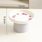 Elevated Ceramic Cat Bowl Non-Slip Pet Food DishHeavy Base for Flat-Face Cats/Dogs, Neck Protection, Anti-Spill, Easy Clean