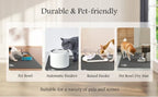 VIKAMA Diatomaceous Earth Pet Mat Waterproof, Non-Slip, Easy-Clean Bowl Mat Suitable for Cat and Dog Food and Water Bowls