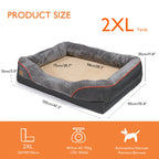 Large Dog Bed Soft Comfortable Warm Fleece Removable Washable Cover Pet Bed Waterproof