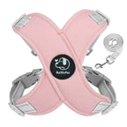 Dog Harness Leash Set Reflective Adjustable Pet Vest Harness with Metal D Ring Breathable Puppy Cat Walking Chest Strap Supplies