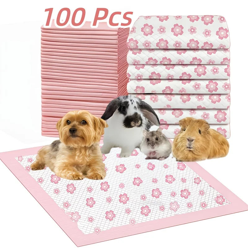Four Sizes Leak Proof Quick Dry Six Layer Absorbent Dog Pee Pads Puppy Training Mats For Dogs Cats Rabbits Indoor Bathroom Us