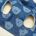 Denim Dog Harness and Lesh Set Pet Clothes Dog Chest Strap Traction Rope Cat Vest Harnesses Chihuahua Ragdoll Walking Supplies