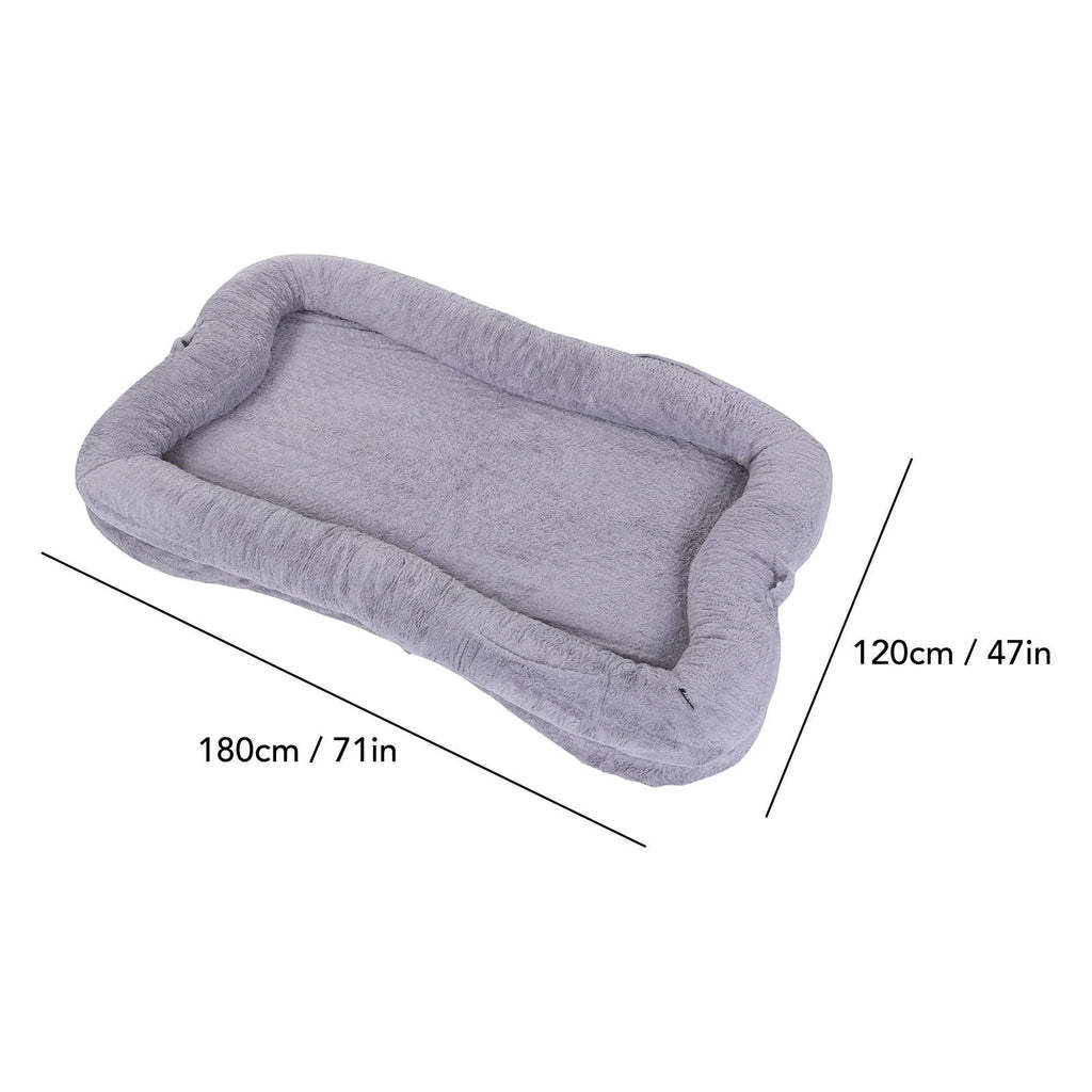 Human-Sized Faux Fur Dog Bed