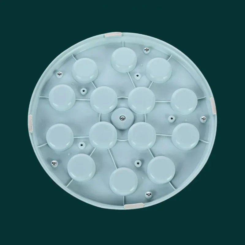 Smart Tool Food Compartments Pet Slow Feeder Wheel Puzzle Dog Feeding Tray Slow Feeder Pet Bowl for Cats Dogs Playing Toys
