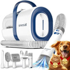 Dog Grooming Vacuum, Pet Grooming Vacuum with Clipper Nail Grinder, 1.5L Dust Cup Dog deshedding Brush with 7 Tools for Sheddin