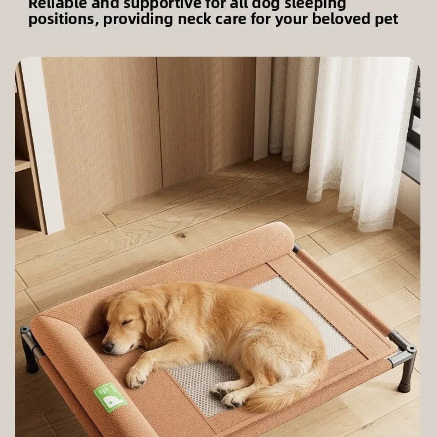 Pet Travel Cot with Soft Edged Pillow Breathable Elevated Cooling Dog Bed for Dogs Hammock Bed Small for Indoor & Outdoor
