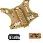 Pet Cat Clothes Cat Accessories Safe Tactical Harness Vests Traction Leash with Two Stickers for Cats Puppies and Small Dogs