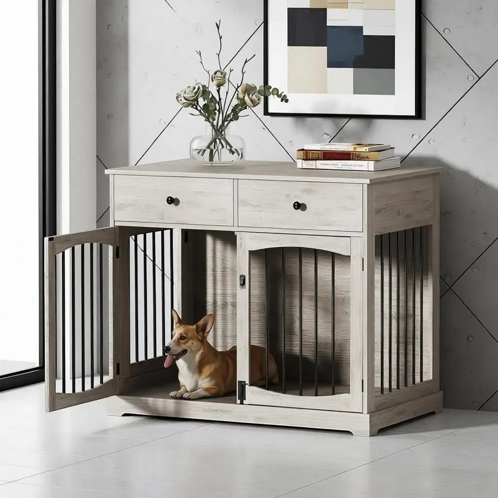 Woodgrain Kennel Cabinet