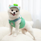 Mincy Pets Duck & Frog Print Pet Harness & Leash Set product photo.