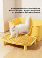 Cat litter pad anti-splash cat pad double-layer cat litter sand control pad cat toilet sand control table cat litter basin