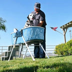Big Dipper Dog Bath Tub with Stairs Elevated Portable Foldable Wash Station with Steps for Bathing Shower and Grooming Indoor O