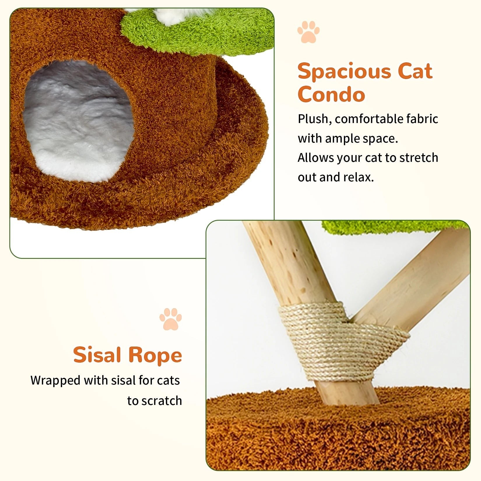 148 cm Tall Cat Tree for Indoor Cats, Large Cat Tower with Plush Cat Condo, Cat Tree Tower with Soft Cushion, Scratching Board